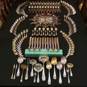 Tiffany New York Colonial Silver Flatware Set